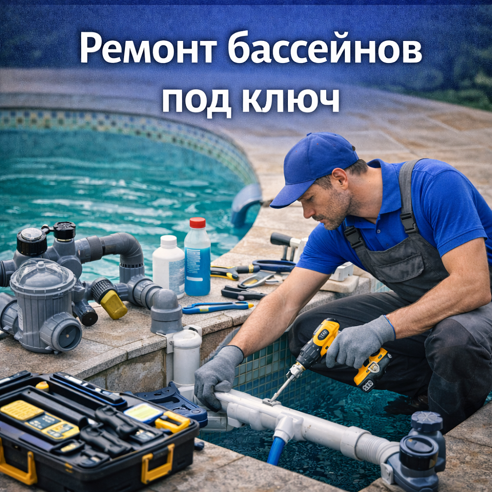 Ремонт бассейнов под ключ в Москве и Московской области